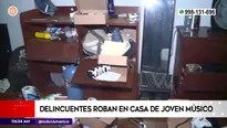 Delincuentes ingresaron a la vivienda y se llevaron las pertenencias del joven músico / Fuente: América Noticias