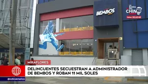 Asalto en local de Bembos. América Noticias