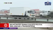 Delincuentes usaban chaleco policial para asaltar. Foto y video: América Noticias