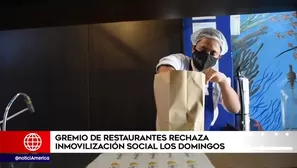 Restaurantes podrán operar los domingos por delivery.