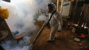 Fumigación contra el dengue. Foto: Minsa