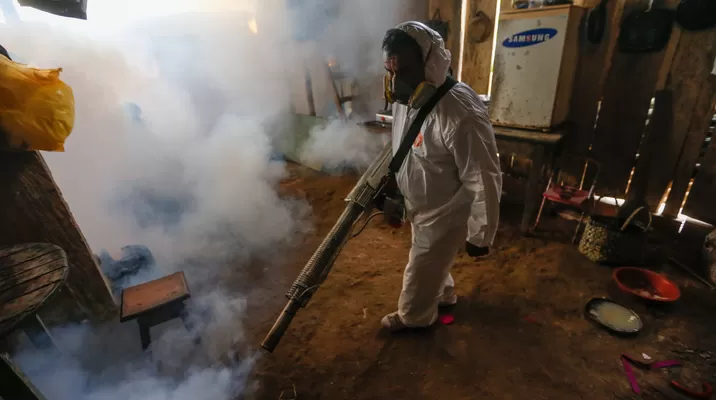 Fumigación contra el dengue. Foto: Minsa