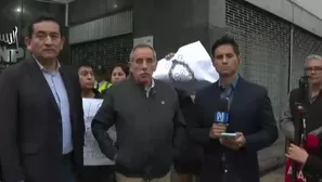 Militantes de Acción Popular denuncian cambio de delegados en ONPE. Foto y video: Canal N