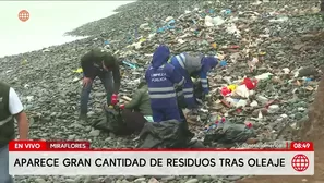 Miraflores: Hallan 5 toneladas de basura en playas del distrito. Foto y video: AN 
