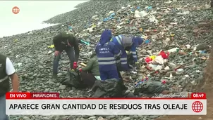 Miraflores: Hallan 5 toneladas de basura en playas del distrito. Foto y video: AN 