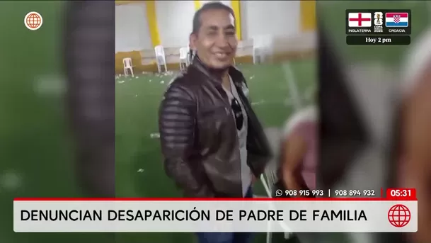 Denuncian desaparición de padre de familia tras salir de una fiesta. Foto: América Noticias Denuncian desaparición de padre de familia tras salir de una fiesta. Foto: América Noticias