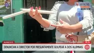 Denuncian a director por golpear a dos alumnas en Huancayo