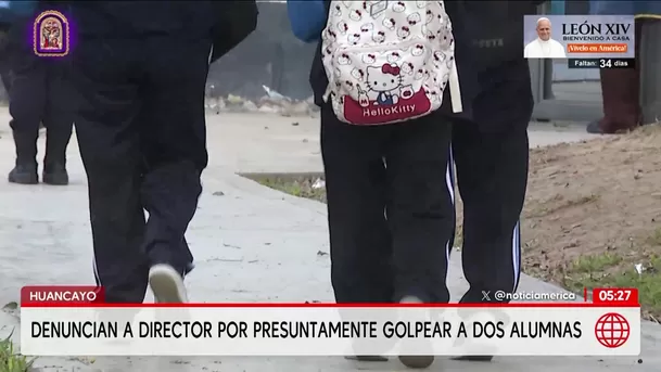 Denuncian a director por golpear a dos alumnas en Huancayo. Foto: América Noticias Denuncian a director por golpear a dos alumnas en Huancayo. Foto: América Noticias