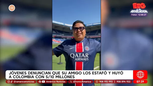 Jóvenes denuncian estafa por S/10 millones y fuga del joven a Colombia. Foto: América Noticias