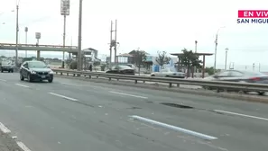 Denuncian que en la vía expresa de la Costa Verde, hay presencia de varios huecos en la pista. / Video: Canal N