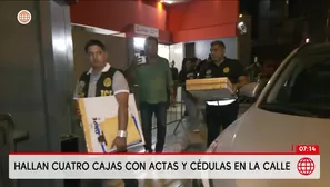 Denuncian hallazgo de actas de la ONPE en taxi de Surquillo. Foto y video: AN