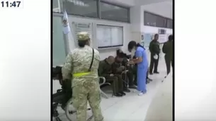 Se supo que los agentes fueron trasladados al Hospital de Ejército durante la medianoche / Video: Canal N