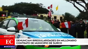 El alcalde de Surco, Jean Pierre Combe, evitó dar declaraciones. Foto y video: América Noticias