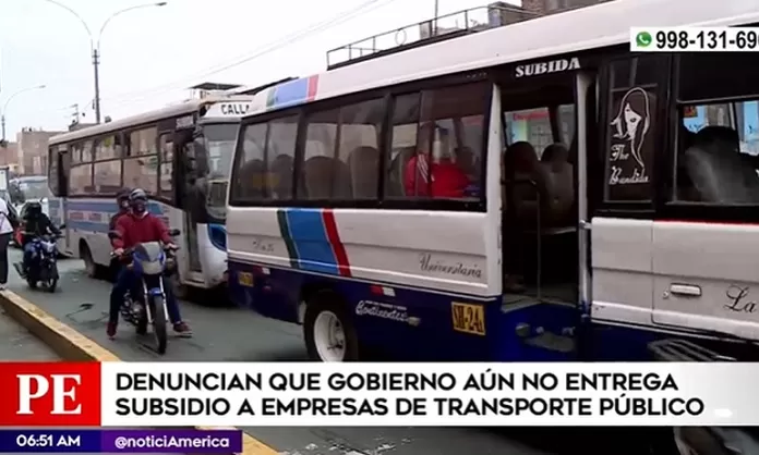 Denuncian que Gobierno aún no entrega subsidio a empresas de transporte ...