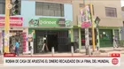 Denuncian robo de 2 mil soles en casa de apuestas en Comas