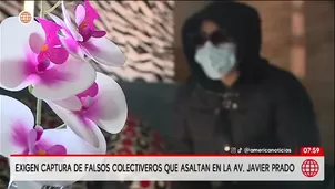 Denuncian secuestro en falso colectivo en San Borja/ Video y Foto: América Noticias 
