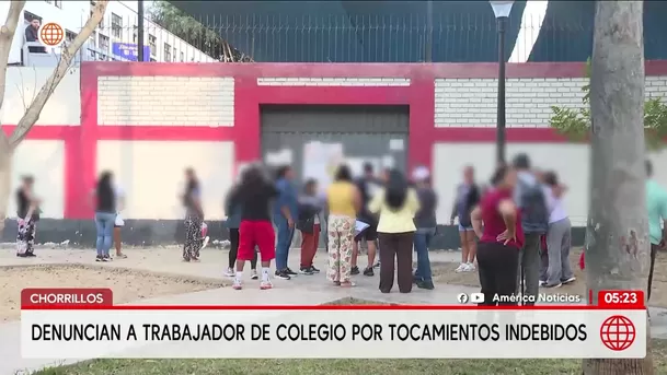 Denuncian a trabajador de colegio por tocamientos indebidos en Chorrillos. Foto: América Noticias Denuncian a trabajador de colegio por tocamientos indebidos en Chorrillos. Foto: América Noticias