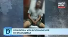 Denuncian violación a menor en base militar