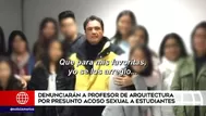 Mimp denunciará a profesor de arquitectura por presunto acoso sexual