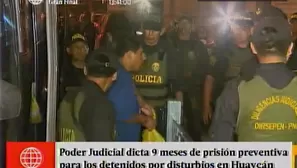 Detenidos por disturbios. América Noticias