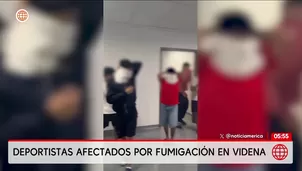 Deportistas de judo afectados por fumigación en la Videna. Foto y video: América Noticias
