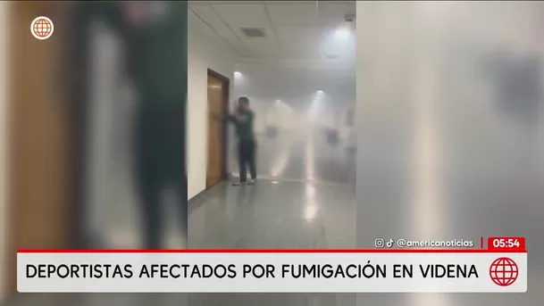 Deportistas de judo afectados por fumigación en la Videna. Foto: América Noticias