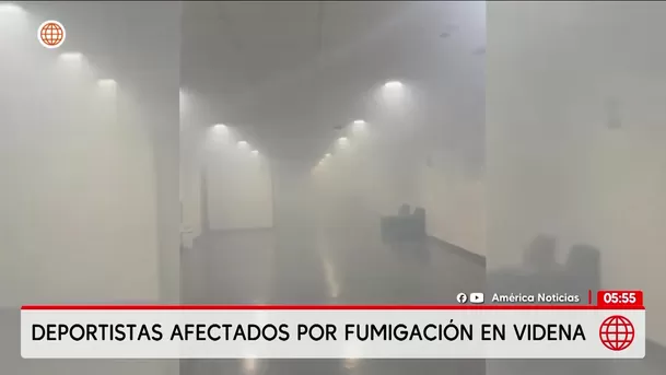Deportistas de judo afectados por fumigación en la Videna. Foto: América Noticias