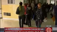 La depresión es el principal problema de salud mental en Perú