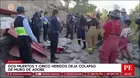 Derrumbe en Ayacucho deja dos muertos y cinco heridos graves