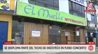 Derrumbe de techo en discoteca deja dos heridos en el Callao