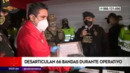 Desarticulan 66 bandas durante operativo