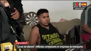 PNP capturó a 18 miembros de "La red del silencio", banda criminal que cobraba cupos y asesinaba a transportistas. Video: Cuarto Poder