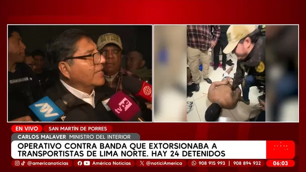 Desarticulan a banda Desa II tras megaoperativo en tres regiones. Foto: América Noticias