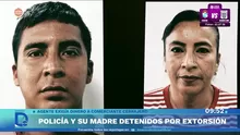 Desarticulan a red extorsiva tras detener a policía y a su madre. Foto y video: Domingo Al Día