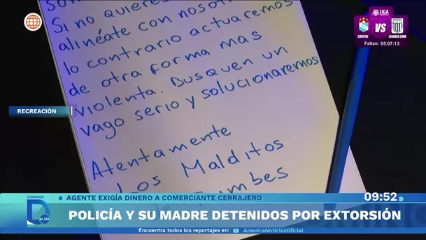 Desarticulan a red extorsiva tras detener a policía y a su madre. Foto: Domingo Al Día Desarticulan a red extorsiva tras detener a policía y a su madre. Foto: Domingo Al Día