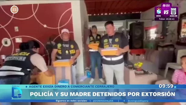 Desarticulan a red extorsiva tras detener a policía y a su madre. Foto: Domingo Al Día Desarticulan a red extorsiva tras detener a policía y a su madre. Foto: Domingo Al Día
