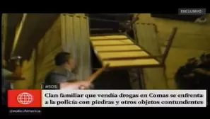 Detienen a clan familiar que vend&iacute;a drogas en Comas. Am&eacute;rica Noticias.