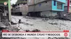 Desborde del río Sankirhuato inunda viviendas en el Vraem
