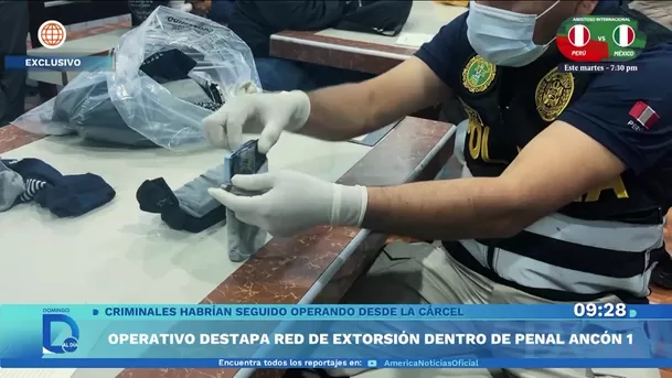 Descubren red criminal que operaba extorsiones desde el penal Ancón I. Foto: Domingo al día Descubren red criminal que operaba extorsiones desde el penal Ancón I. Foto: Domingo al día
