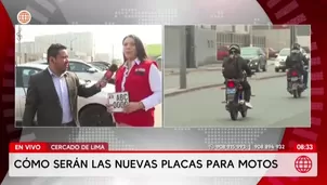 Desde el 17 de diciembre motos deberán usar nueva placa MTC. Foto y video: AN