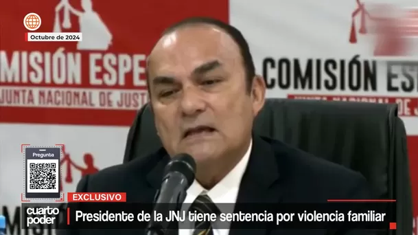 Gino Ríos Patio, presidente de la Junta Nacional de Justicia - Fuente: Cuarto Poder