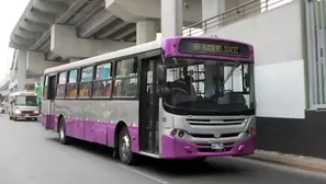 Buses del Corredor Morado no estarán en funcionamiento a partir de hoy / Foto: Andina