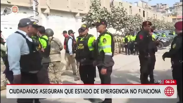 Desde hoy rige nuevo periodo del estado de emergencia en Lima y Callao por inseguridad/ América Noticias