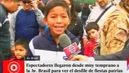 Desfile Militar: niño talento le dedicó hermoso poema al Perú