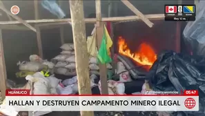 Destruyen campamento minero ilegal en Huánuco. Foto y video: América Noticias