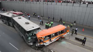 Desvían ruta del Metropolitano por accidente con tres muertos. Foto y video: Canal N/Andina