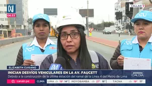 Inician desvíos vehiculares en la Av. Faucett por Metro de Lima