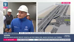 Desvío vehicular por obras del nuevo bypass Las Torres en la avenida Ramiro Prialé