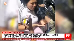Rescate de empresaria y captura de 14 implicados en secuestro en San Martín de Porres. Foto y video: América Noticias