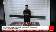 Detenido confesó que trasladó a sicario en Independencia